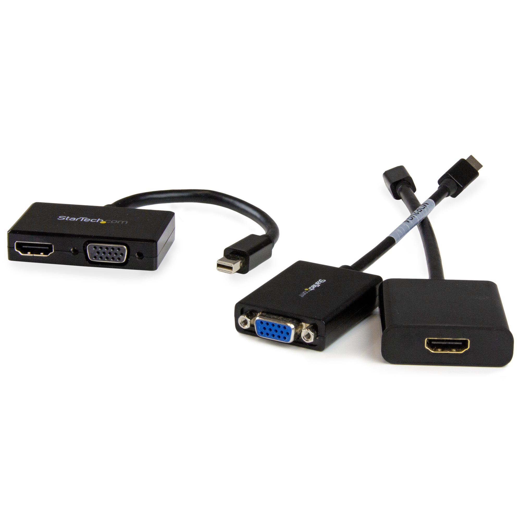 mdp2hdvga StarTech.com  2 port Mini DisplayPort to HDMI, VGA  Adapter 150 mm Length 1920 x 1200 pixel Maximum Resolution