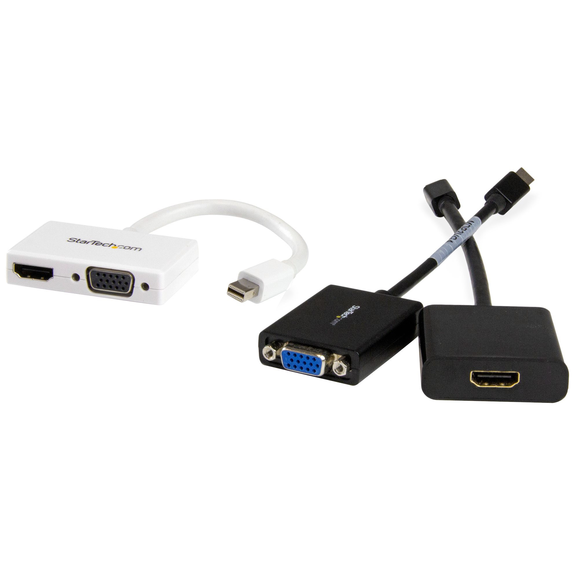 mdp2hdvgaw StarTech.com  2 port Mini DisplayPort to VGA, HDMI  Adapter 150 mm Length 1920 x 1200 pixel Maximum Resolution