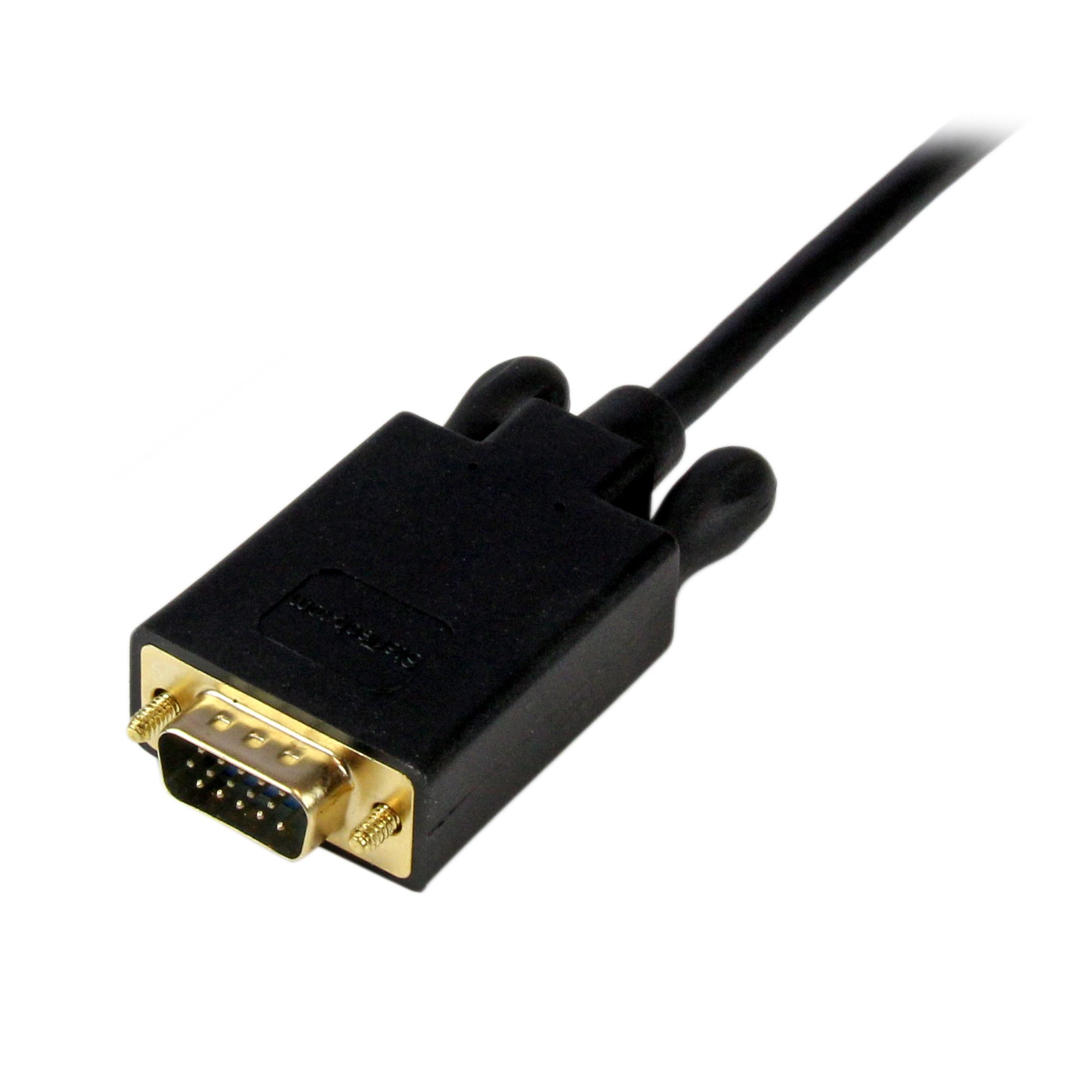 mdp2vgamm6b StarTech.com  1 port Mini DisplayPort to VGA  Adapter 1.8 m Length 1920 x 1200 pixel Maximum Resolution