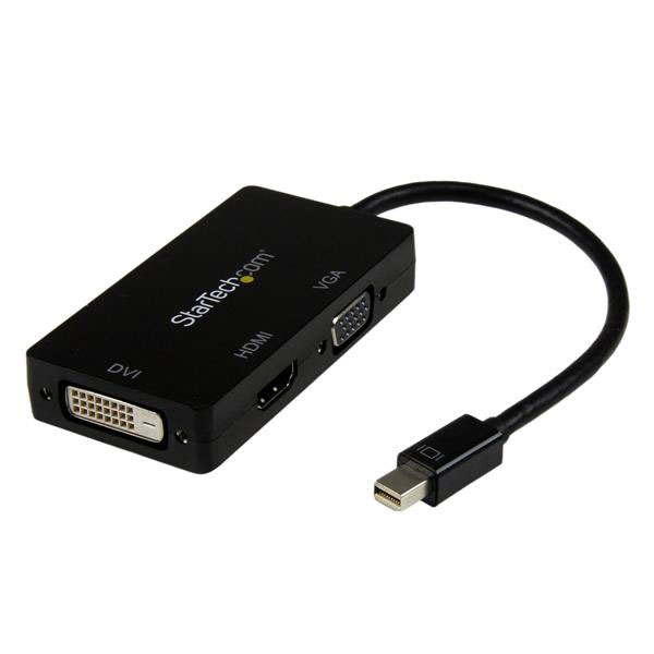 StarTech.com  3 port Mini DisplayPort to DVI, HDMI, VGA  Adapter 150 mm Length 1920 x 1200 pixel Maximum Resolution