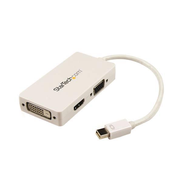 StarTech.com  3 port Mini DisplayPort to DVI, VGA, HDMI  Adapter 150 mm Length 1920 x 1200 pixel Maximum Resolution