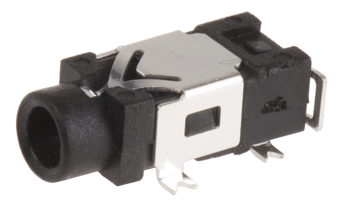 Switchcraft Jack Connector 2.5 mm Surface Mount Female 1 Stereo, 3A Solder