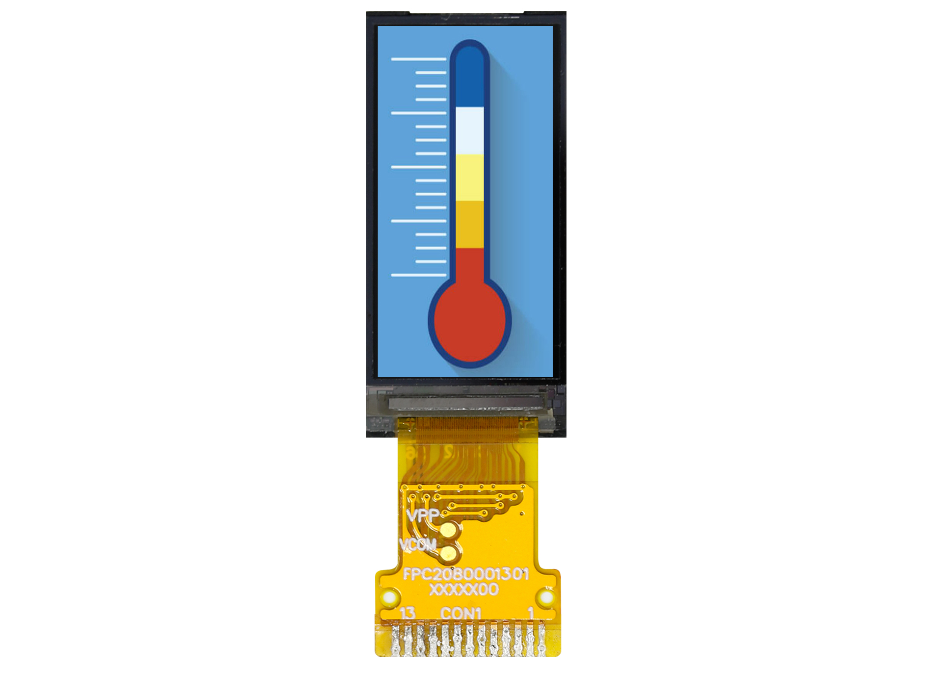 Midas MDT0096AIH-SPI LCD Colour Display, 0.96 in, 80 x 160 pixel