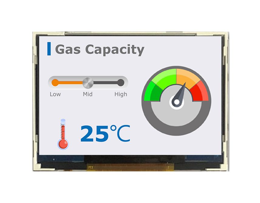 Midas MDT0240CIH-RGB LCD Colour Display, 2.4 in, 800 x 480 pixel