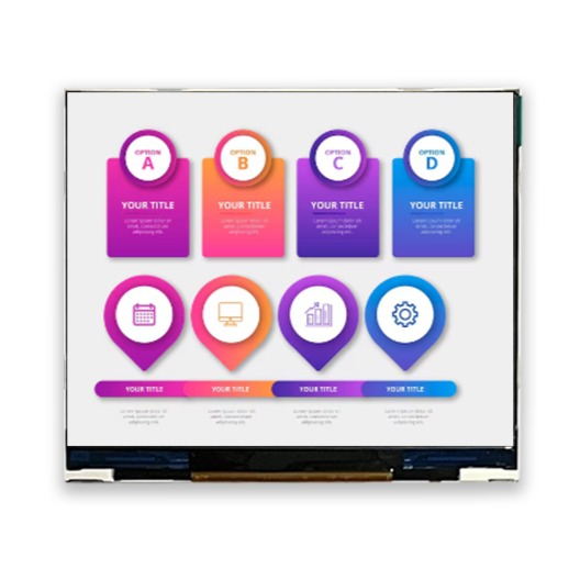 Midas MDT0350B-USBC TFT LCD Display Touch Screen, 3.5 in, 640 x 480 pixel