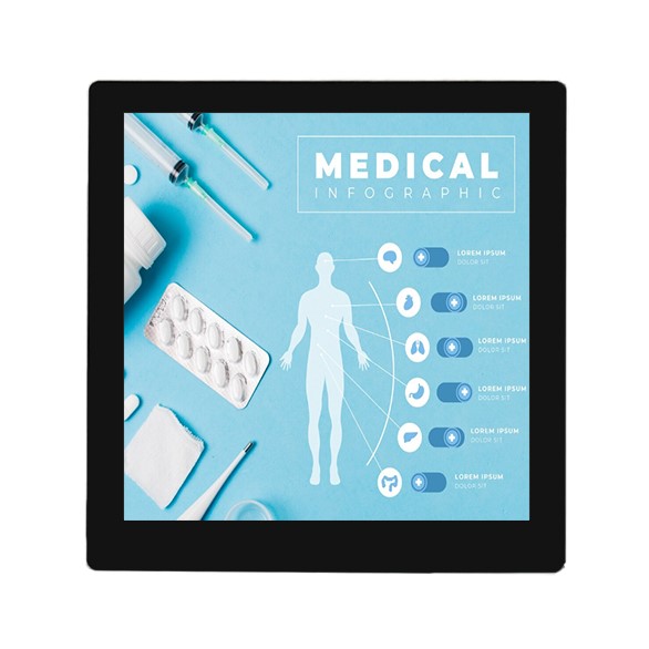 Midas MDT0400AC-USBC TFT LCD Display Touch Screen, 4 in, 720 x 720 pixel