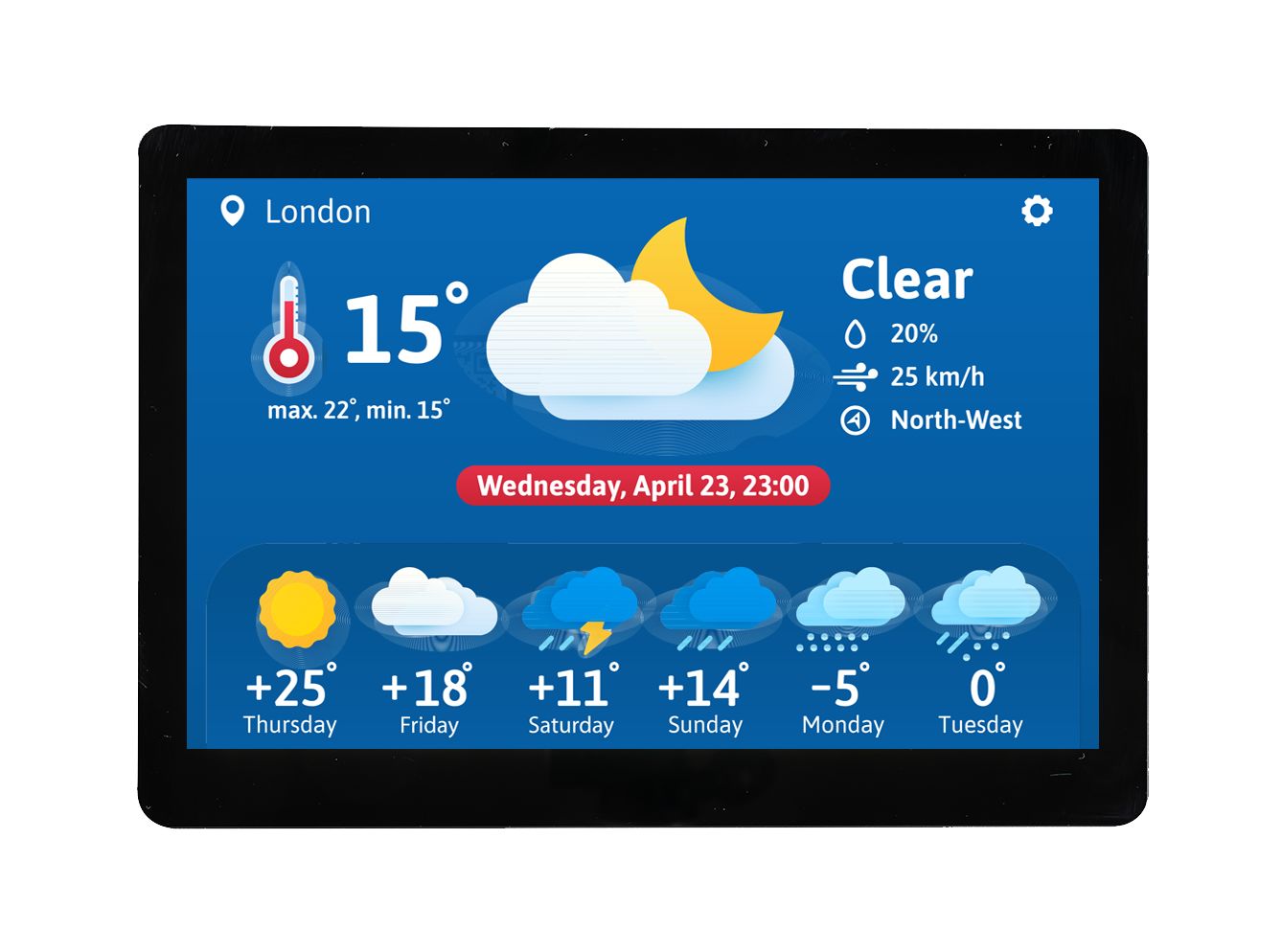 Midas MDT0400GIHC-LVDS LCD Colour Display Touch Screen, 4 in, 1920 x 1080 pixel