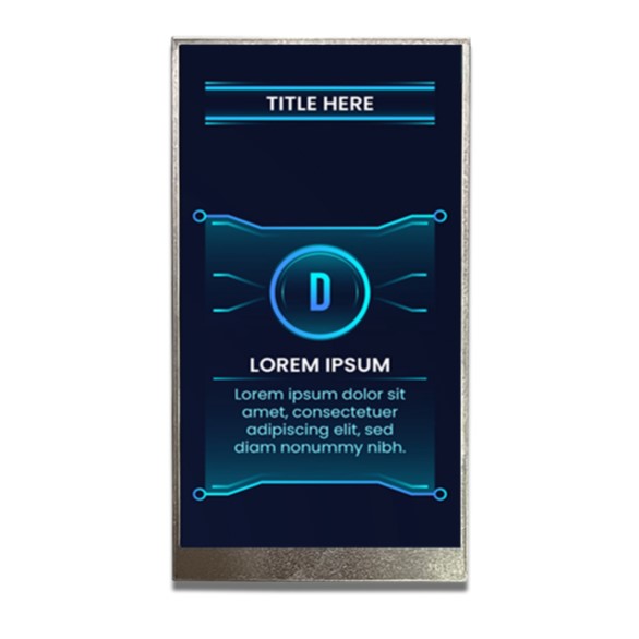 Midas MDT0500A-USBC TFT LCD Display Touch Screen, 5 in, 720 x 1280 pixel