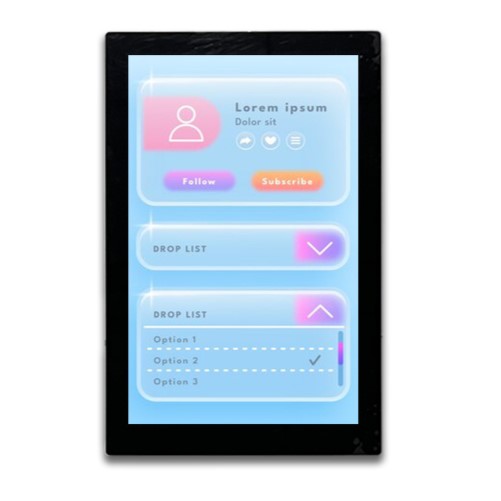 Midas MDT1010BC-USBC TFT LCD Display Touch Screen, 10.1 in, 1200 x 1920 pixel