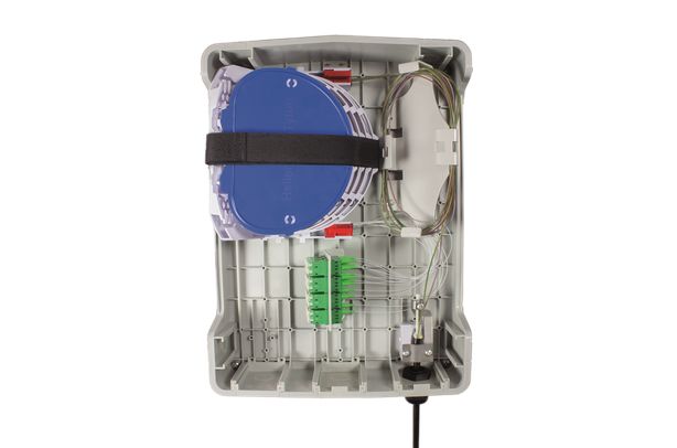 HellermannTyton Connectivity MDU Series Light Grey ABS Enclosure, IP54, IK08 340 mm, 76 mm, 247 mm
