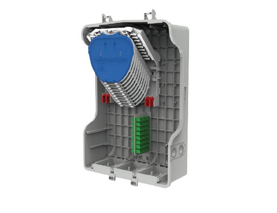 HellermannTyton Connectivity MDU Series Grey ABS Enclosure, IP54, IK08 470 mm, 147 mm, 307 mm