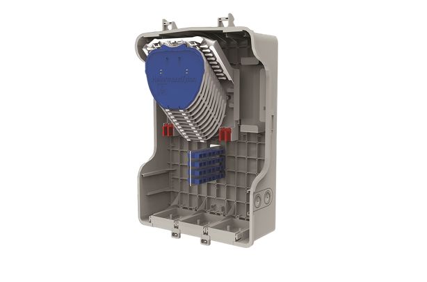 HellermannTyton Connectivity MDU Series Light Grey ABS Enclosure, IP54, IK08 470 mm, 147 mm, 307 mm