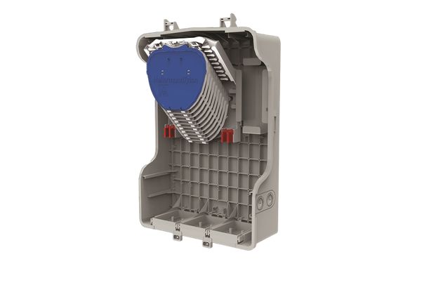 HellermannTyton Connectivity MDU Series Grey ABS Enclosure, IP54, IK08 470 mm, 147 mm, 307 mm