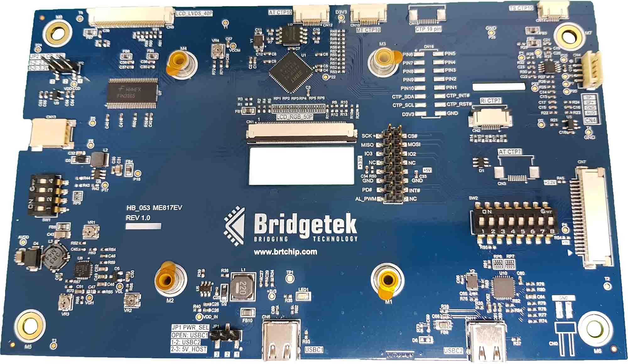 Bridgetek ME817EV LCD With BT817 Gen4 EVE IC