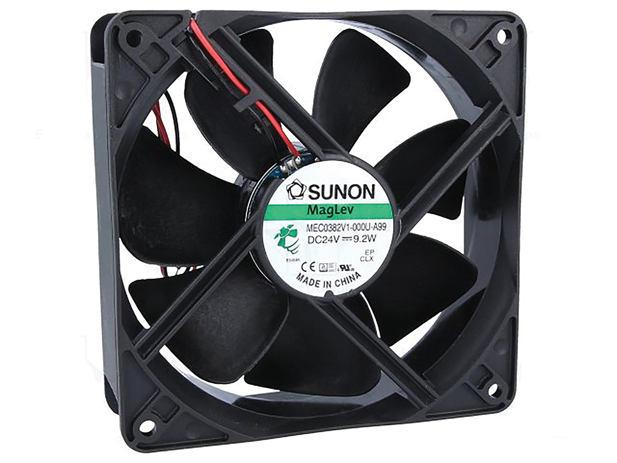 Sunon ME Series Axial Fan, 24V dc, 234.5 m³/h, 9.2 W, 383 mA Max 120 mm 120mm 38 mm