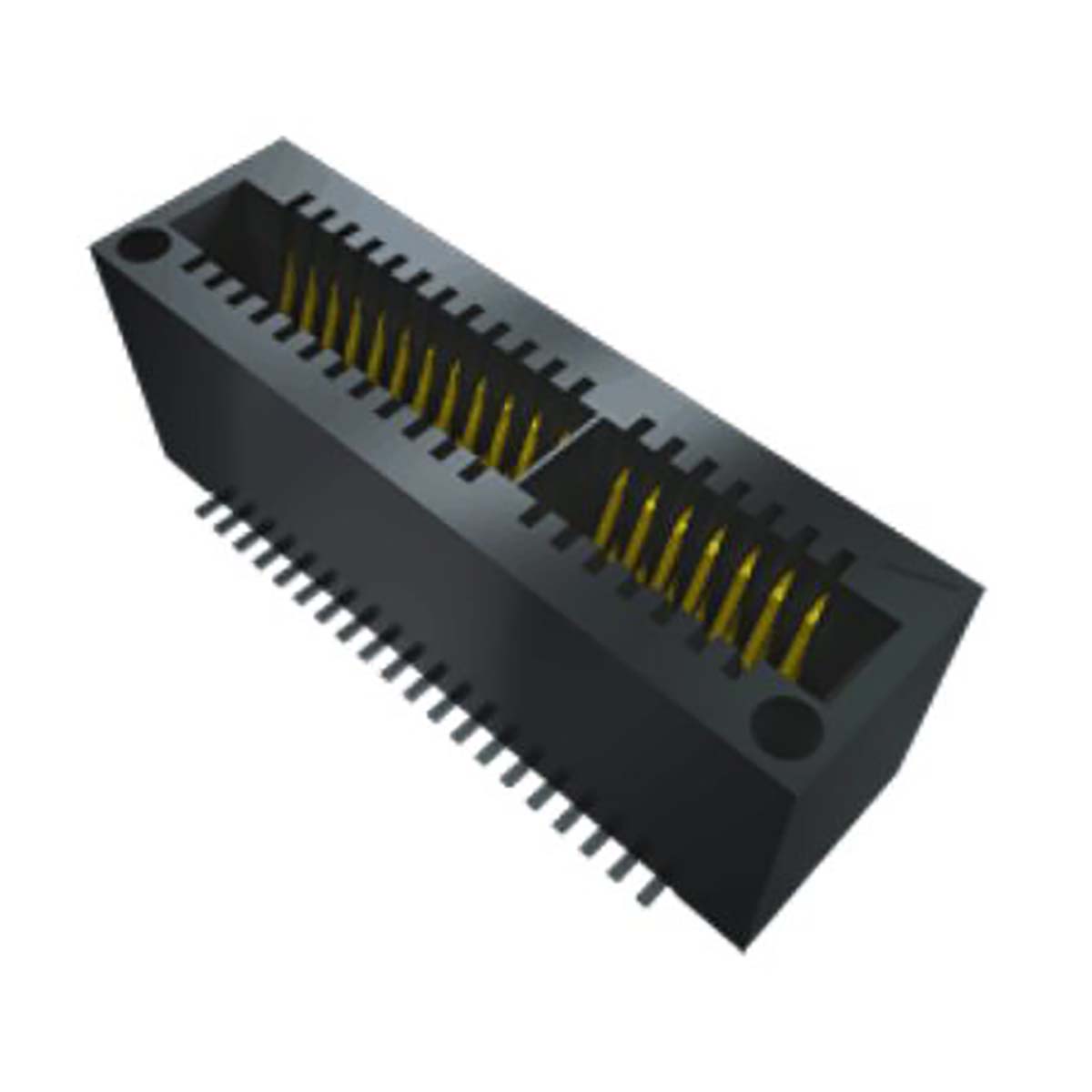 Samtec MEC1 Series Right Angle Edge Connector Female, Surface Mount, 40-Contacts, 1 mm Pitch, 2 Row, Solder