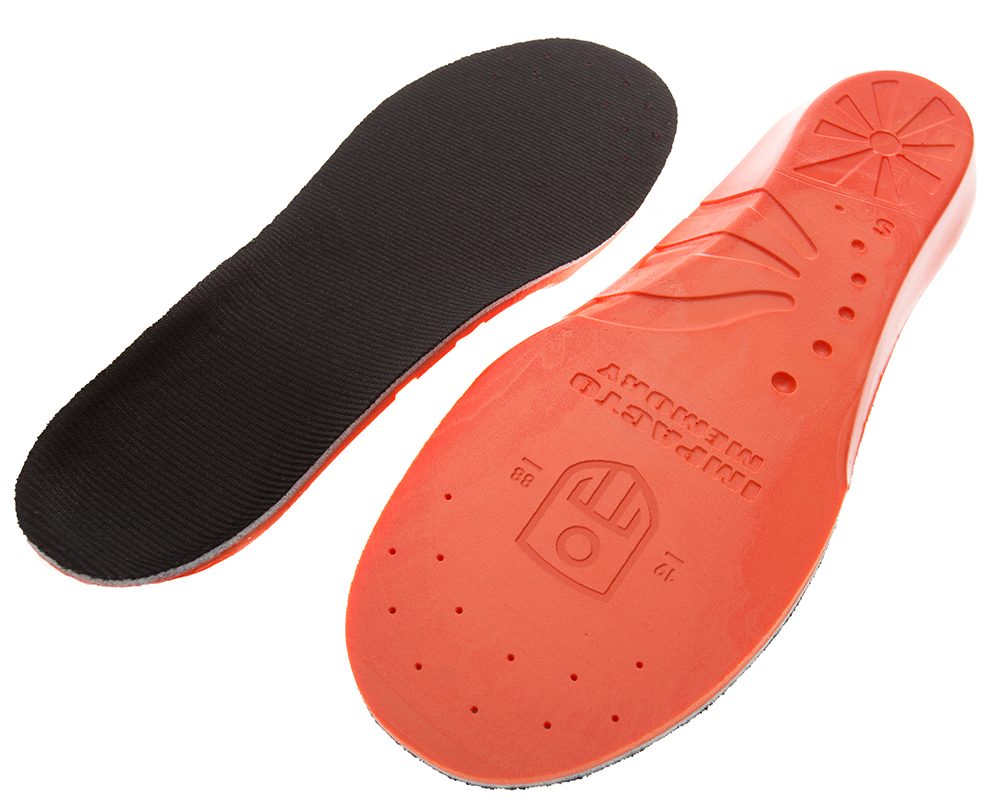 Impacto Black Insoles 2.5 to 4.5 Unisex