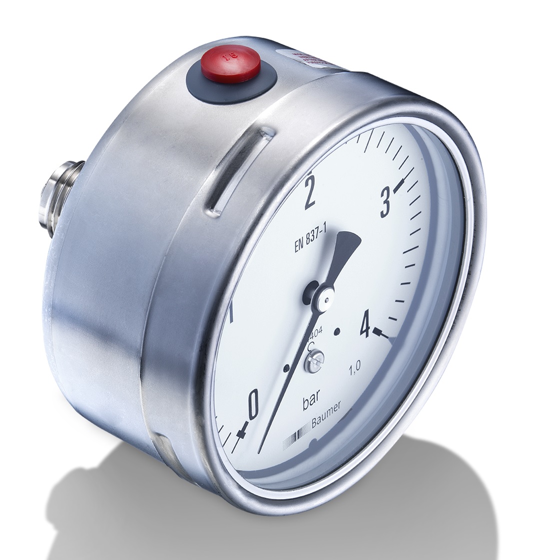 Bourdon G 1/2 Pressure Gauge, 100 mm, 16 bar