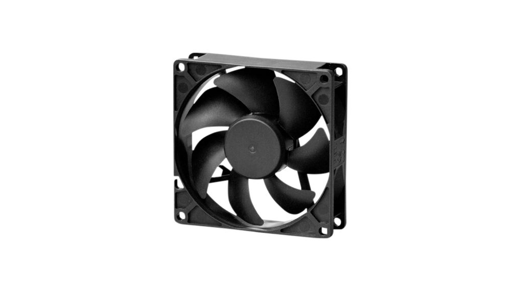Sunon MF Series Axial Fan, 12V dc, 45 cfm, 1.26 W, 105 mA Max 92 mm 92mm 25 mm