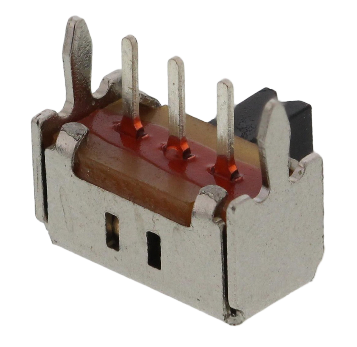 KNITTER-SWITCH PCB Slide Switch SPDT Latching 100mA Silver over Nickel Plated Copper Alloy