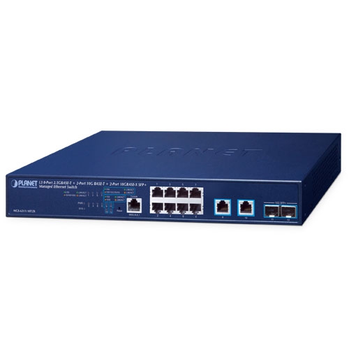 Planet MGS-6311-10T2X Managed Switch 8 Port RJ45 Power Over Ethernet