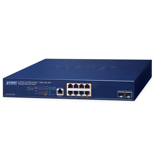 Planet MGS-6311-8P2X Managed Switch 8 Port RJ45 Power Over Ethernet