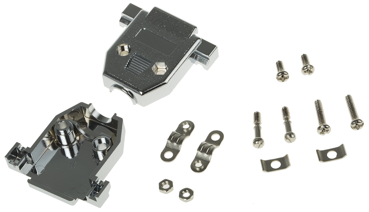 MH Connectors MHCCOV-MP Series ABS Straight D-Sub Backshell, 15 Way Strain Relief