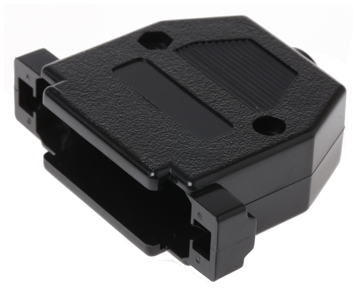 MH Connectors MHCCOV Series ABS Straight D-Sub Backshell, 25 Way Strain Relief