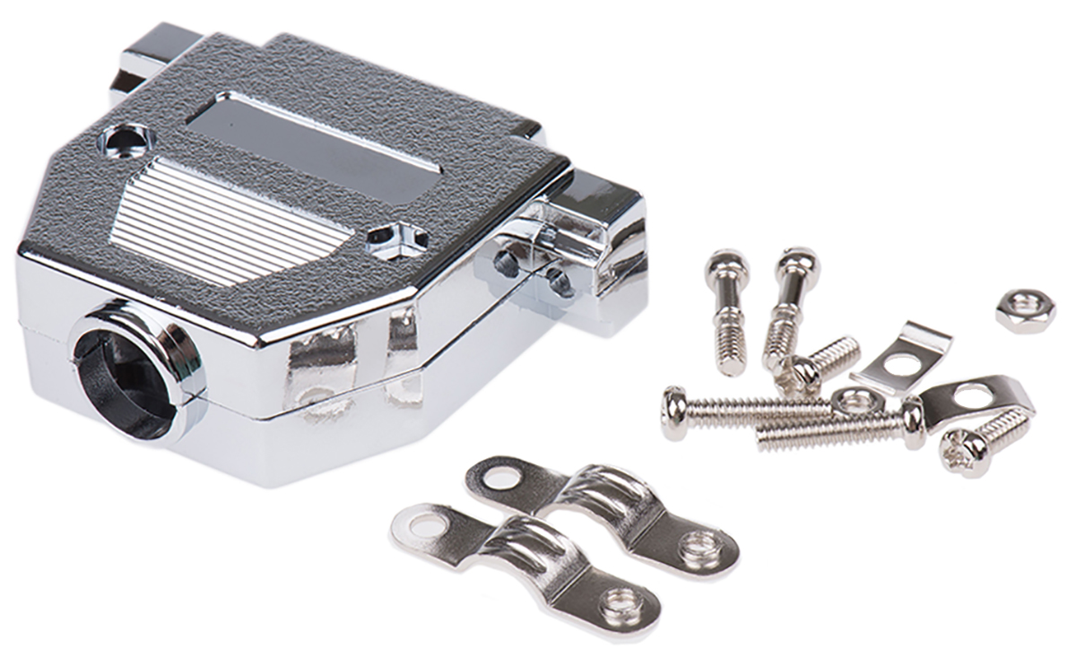 mhccov-25sc-mp MH Connectors MHCCOV-MP Series ABS Straight D-Sub Backshell, 25 Way Strain Relief