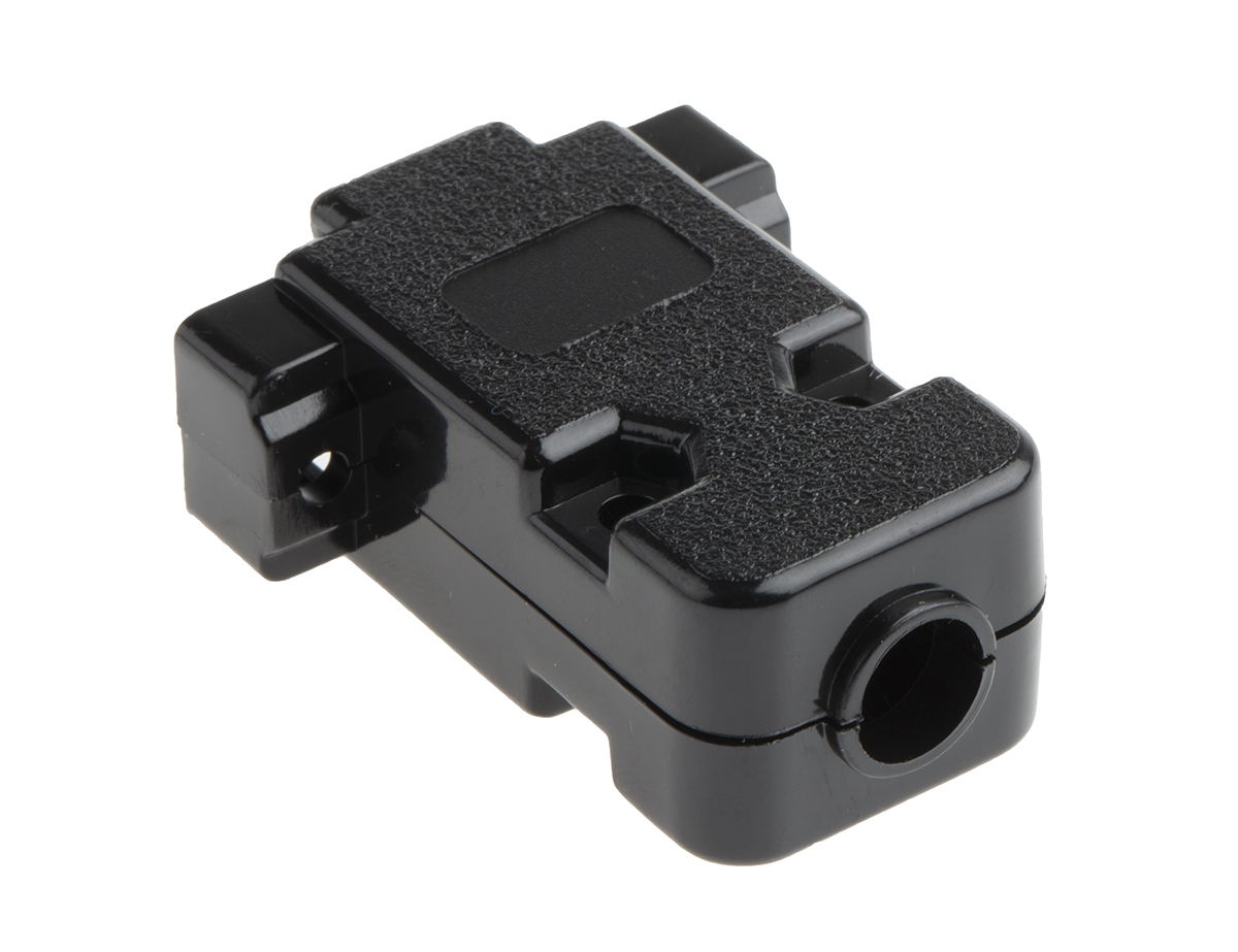 MH Connectors MHCCOV Series ABS Straight D-Sub Backshell, 9 Way Strain Relief