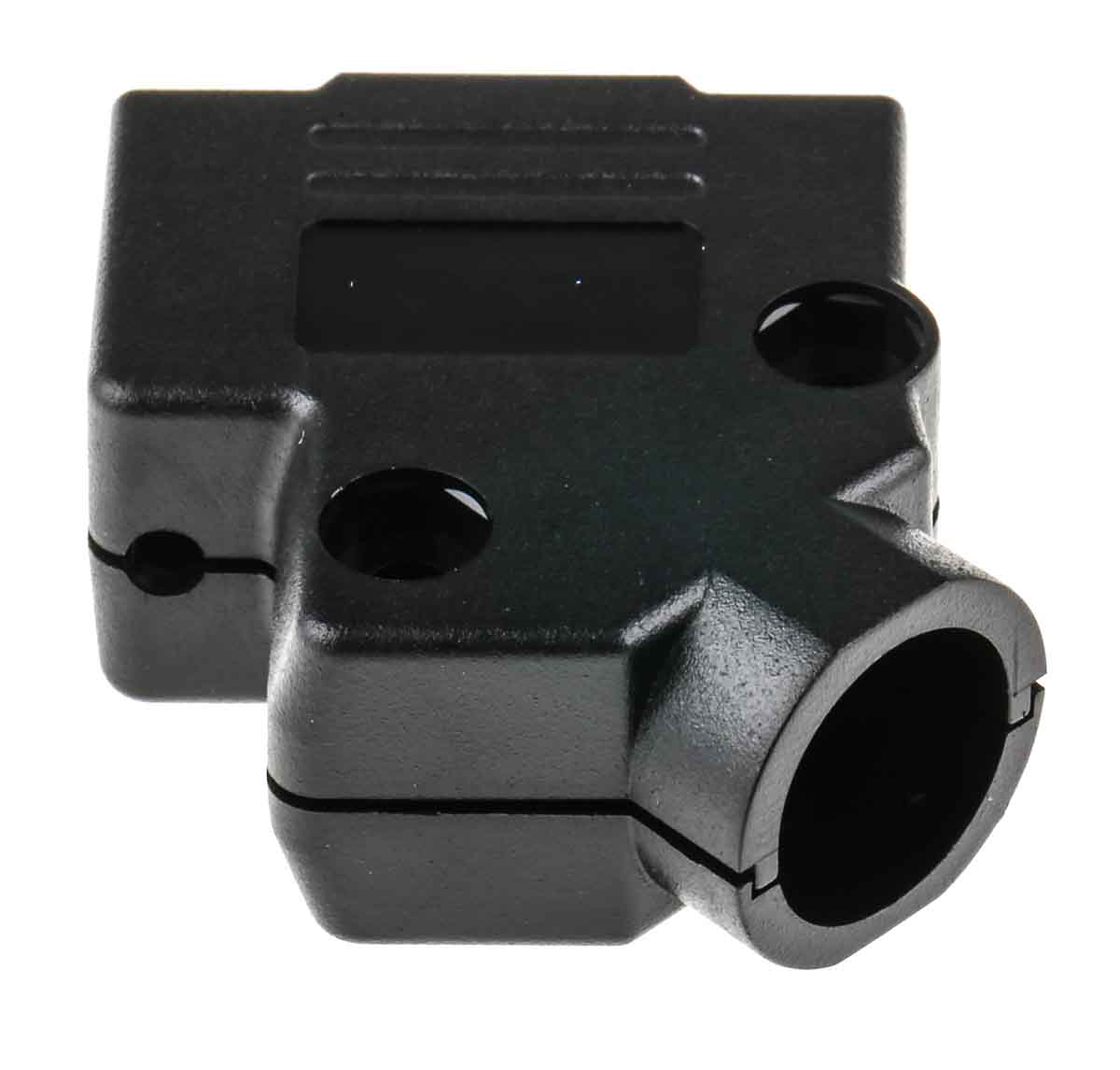 mhd45ppk9-k MH Connectors MHD45PPK Series ABS Angled D-Sub Backshell, 9 Way Strain Relief