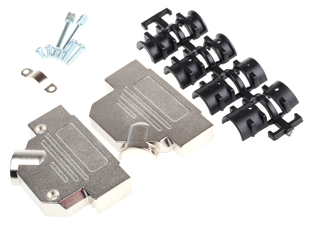 MH Connectors MHD45ZK Series Zinc Angled D-Sub Backshell, 50 Way Strain Relief