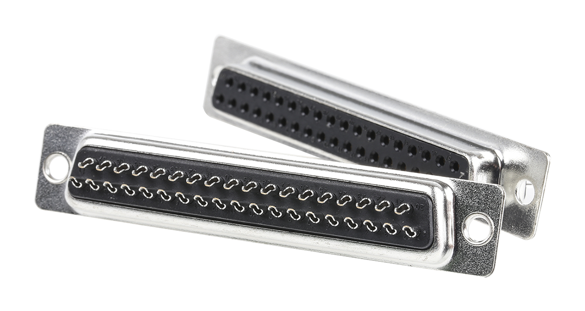 MH Connectors MHDB 37 Way Straight 2.77 mm Pitch Cable D-Sub Connector