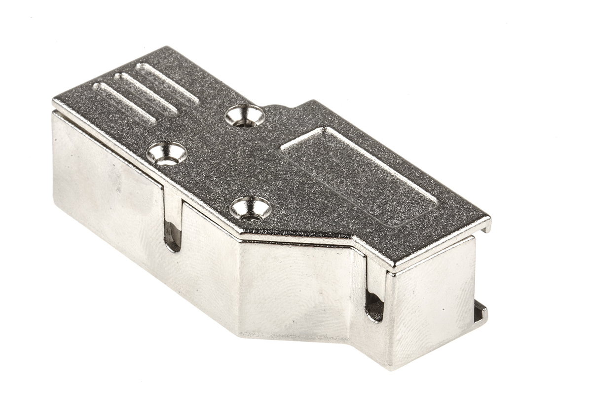 mhdcmr09-k MH Connectors MHDCMR Series Zinc Right Angle D-Sub Backshell, 9 Way Strain Relief