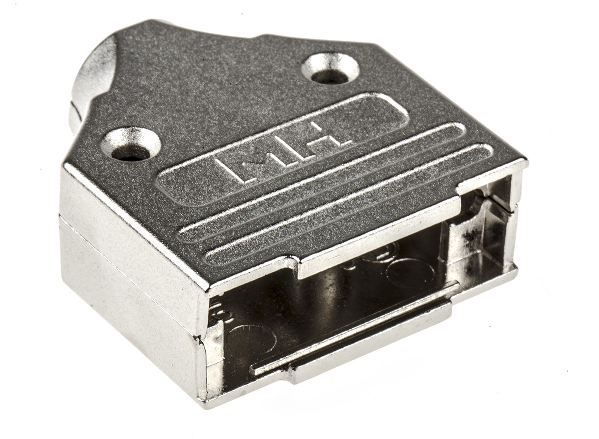 mhdm15-k MH Connectors MHDM Series Zinc Straight D-Sub Backshell, 15 Way Strain Relief