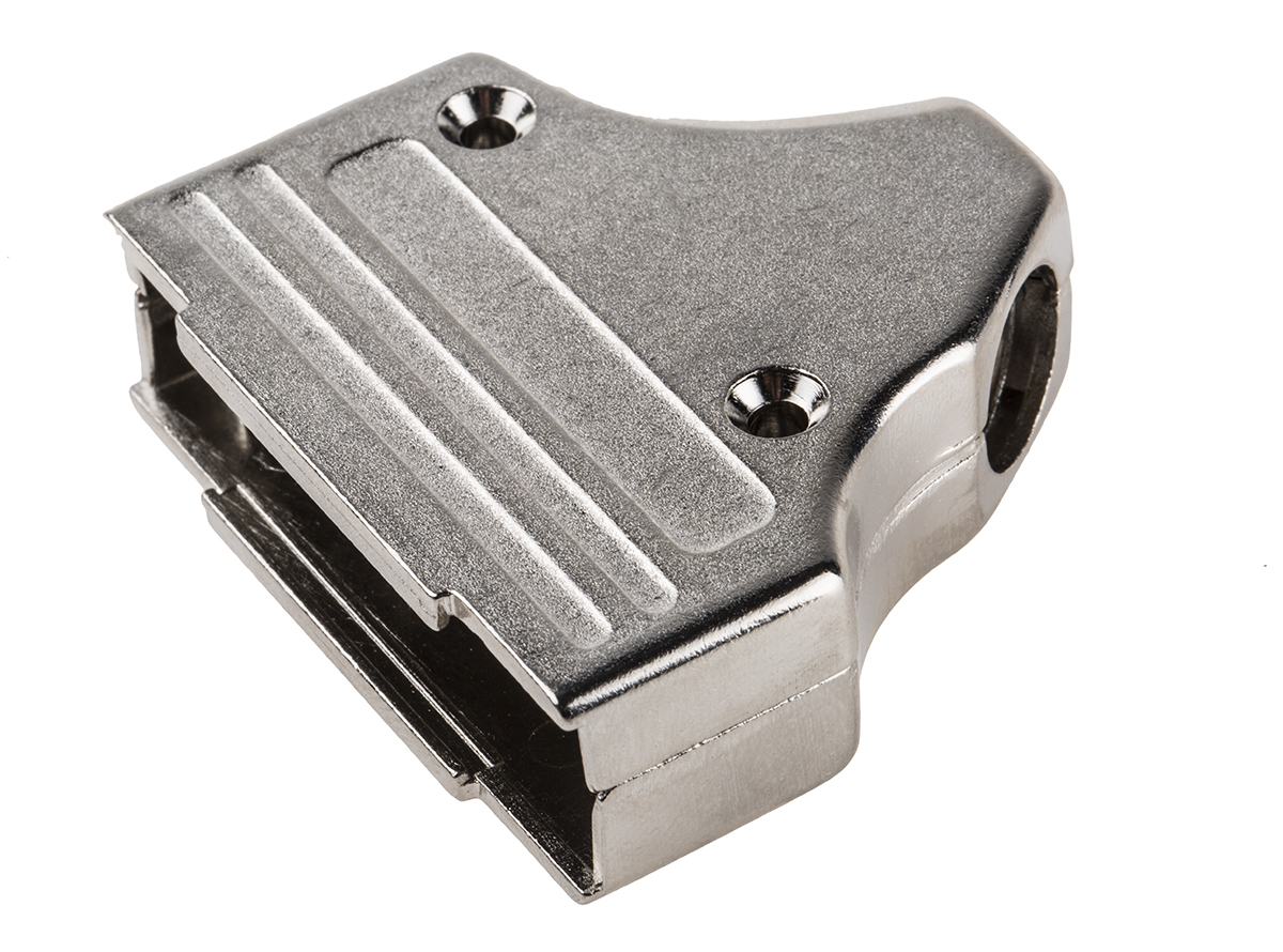 mhdm35-25-k MH Connectors MHDM35 Series Zinc Angled D-Sub Backshell, 25 Way Strain Relief