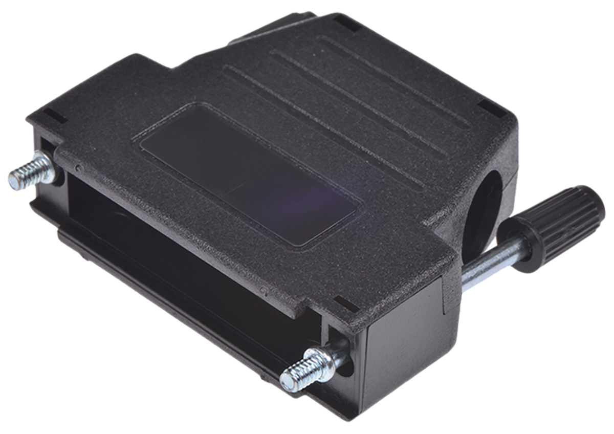 MH Connectors MHDSSK-T/P Series ABS Angled, Straight D-Sub Backshell, 25 Way Strain Relief