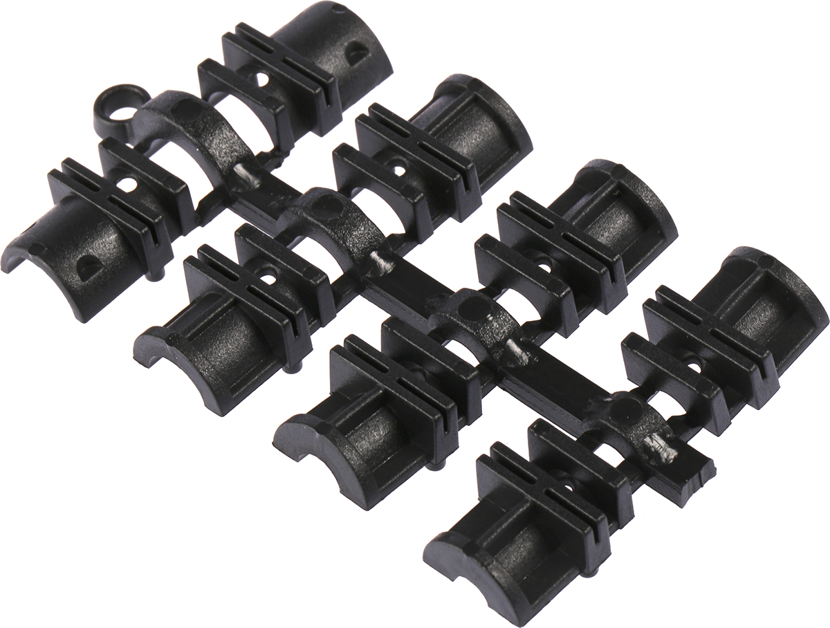 mhdtzk15-bk-ra-pc-bk-k MH Connectors MHDTZK-BK Series Zinc Straight D-Sub Backshell, 15 Way Strain Relief