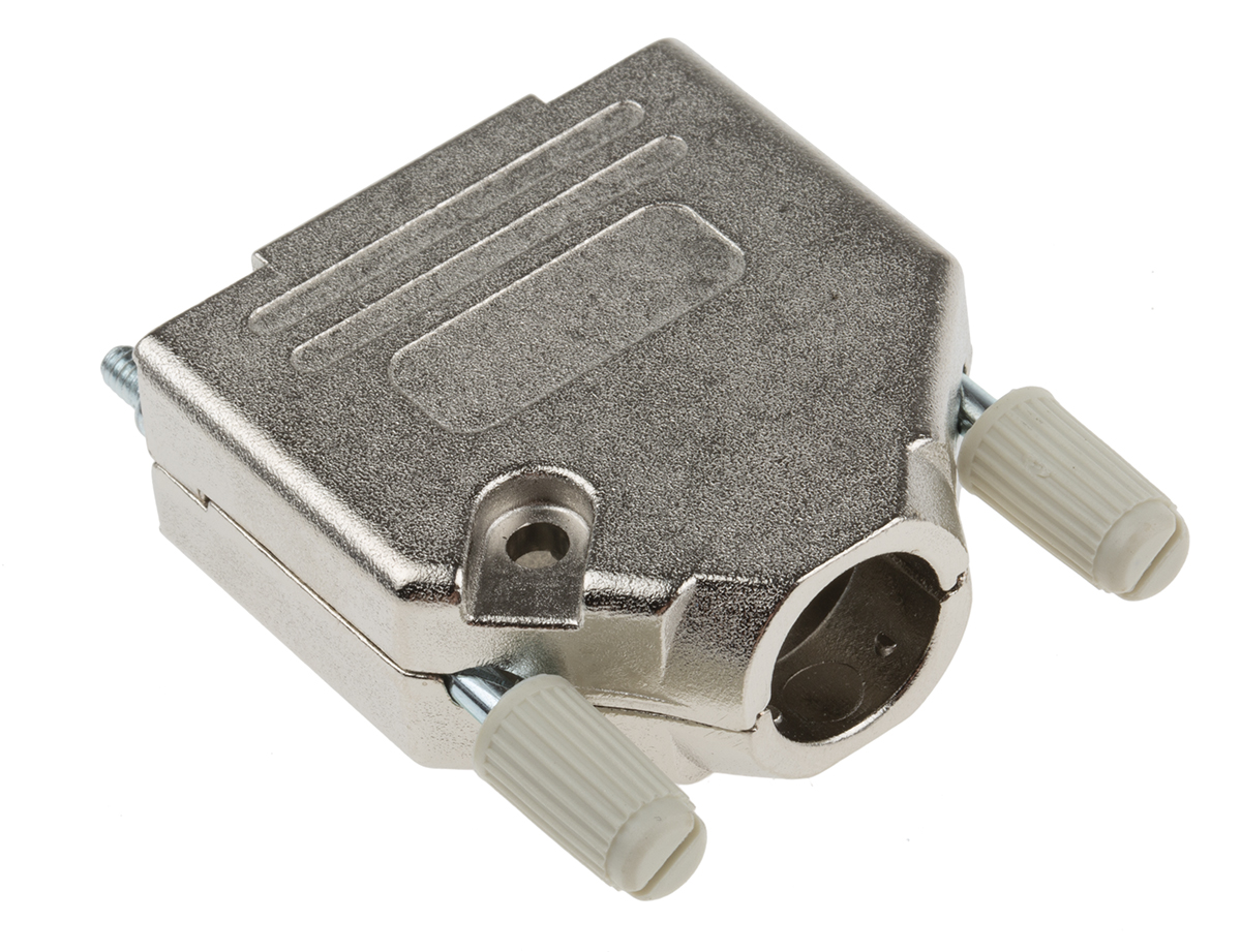 MH Connectors MHDTZK-RA Series Zinc Straight D-Sub Backshell, 15 Way Strain Relief