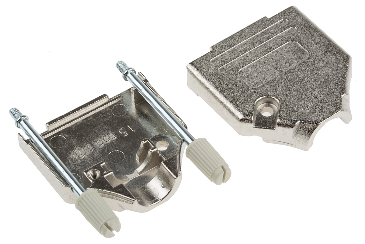mhdtzk15-ra-pc-k MH Connectors MHDTZK-RA Series Zinc Straight D-Sub Backshell, 15 Way Strain Relief