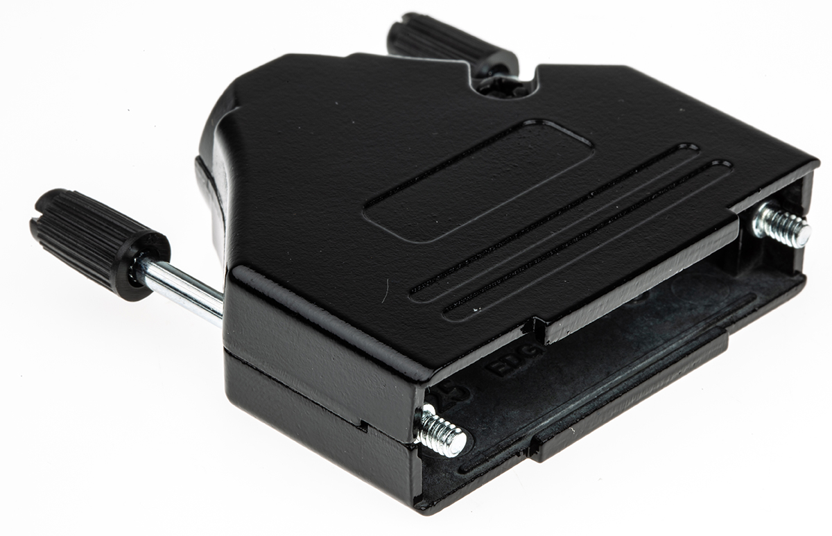 MH Connectors MHDTZK-BK Series Zinc Straight D-Sub Backshell, 25 Way Strain Relief