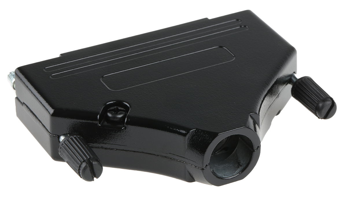 MH Connectors MHDTZK-BK Series Zinc Straight D-Sub Backshell, 37 Way Strain Relief