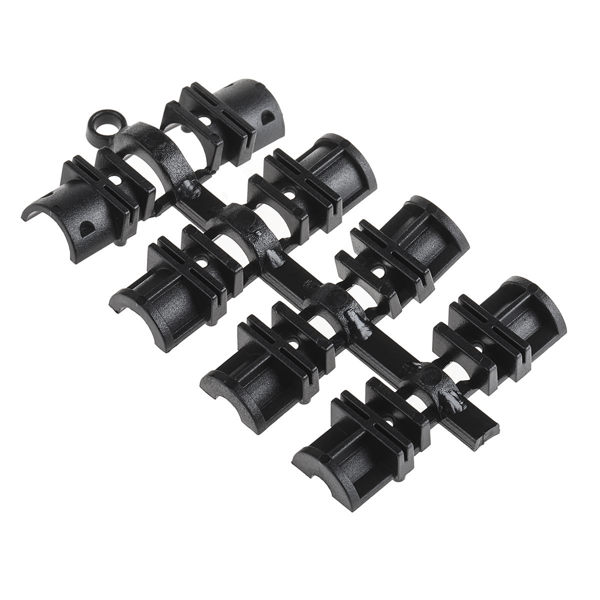 mhdtzk9-bk-ra-pc-bk-k MH Connectors MHDTZK-BK Series Zinc Straight D-Sub Backshell, 9 Way Strain Relief