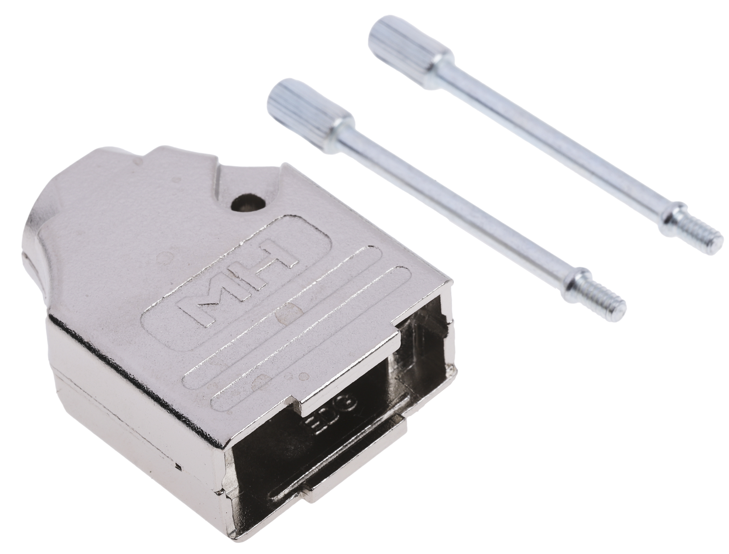 mhdtzk9-k MH Connectors MHDTZK Series Zinc Straight D-Sub Backshell, 9 Way Strain Relief