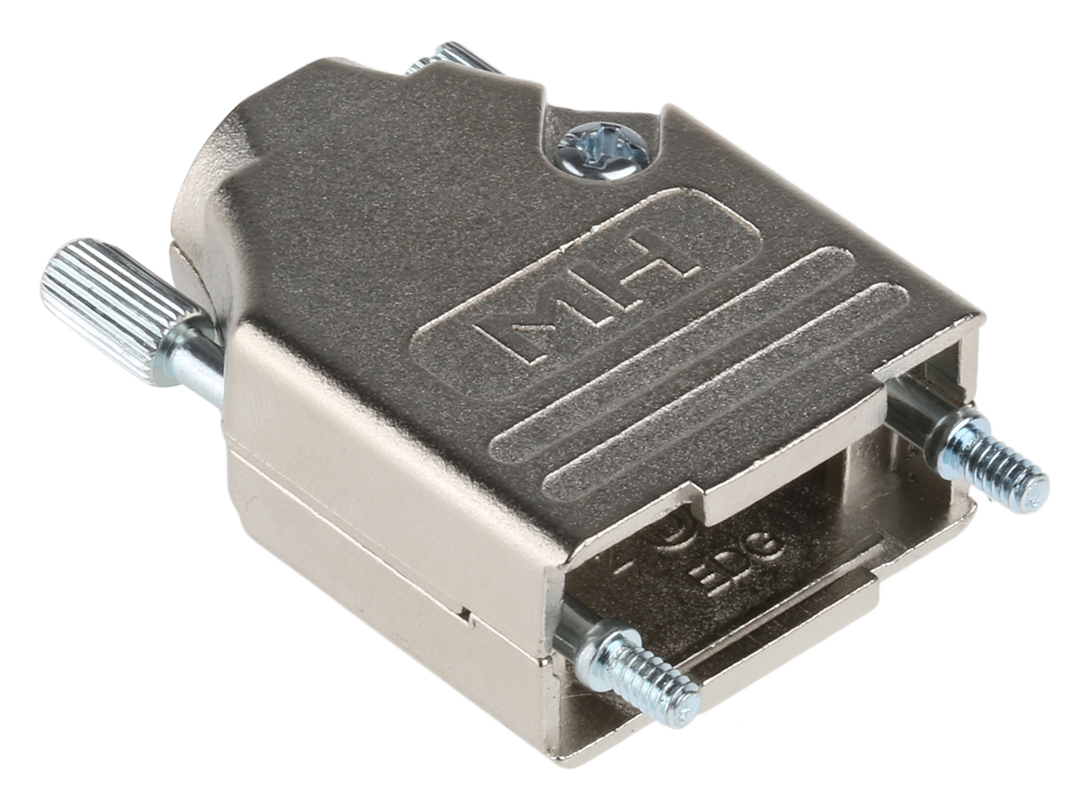 MH Connectors MHDTZK-RA Series Zinc Straight D-Sub Backshell, 9 Way Strain Relief