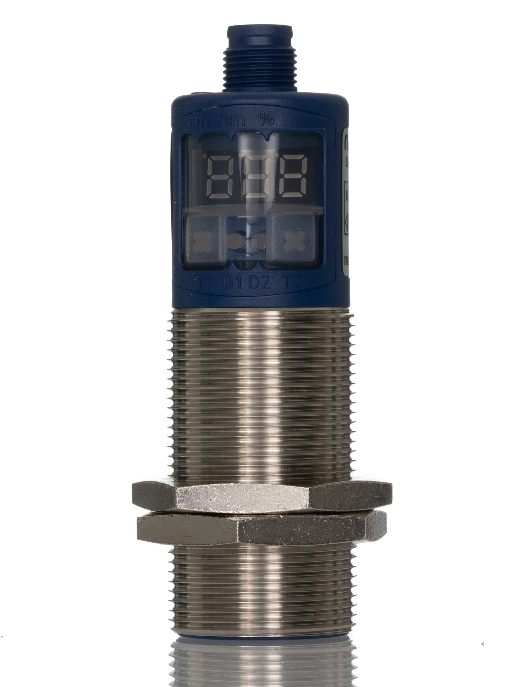 Microsonic mic+35/D/TC Threaded Barrel Ultrasonic Proximity Sensor, M30 PNP MIC 30V 600 mm 240 V ac 30 V dc 200mA