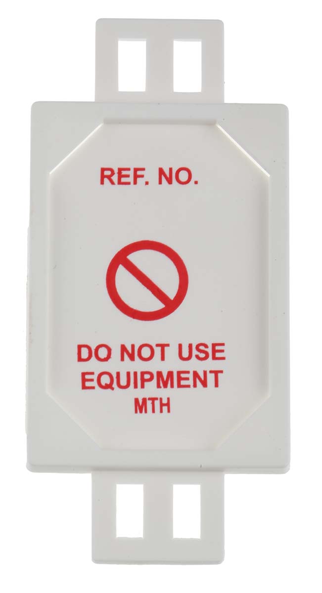 Brady Red on White Safety Prohibition Tag, English Language, 1 Per Pack per Pack