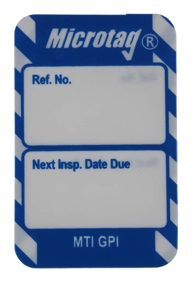 Brady White on Blue Safety Inspection Tag, English Language, 20 Per Pack per Pack