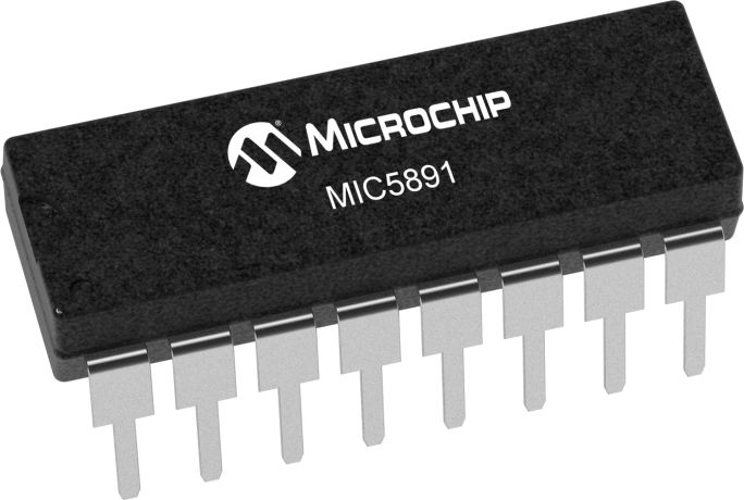 Microchip MIC5891YWM-TR 8-Bit Latch, Transparent, 16-Pin SOIC