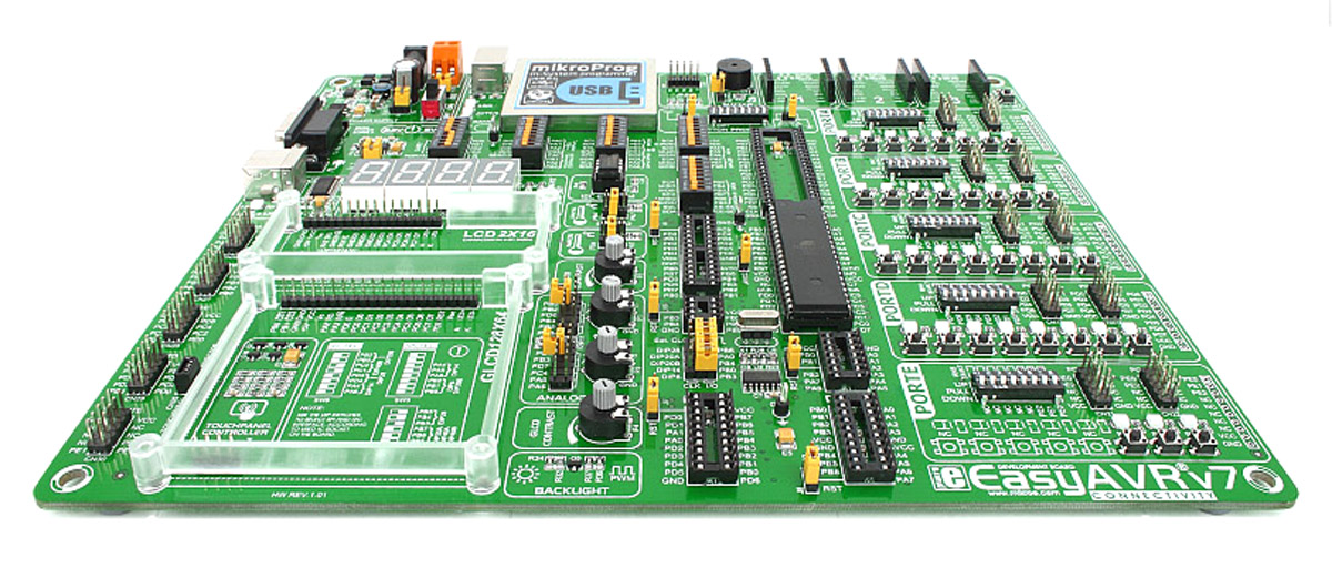 MikroElektronika Easy AVR V7 EasyAVR Development System Development Kit MIKROE-1385